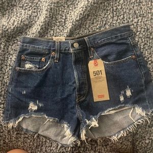 Levi’s 501 shorts high rise non stretch